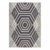 Flair Rugs Wollteppich Harlow - Wolle - Grau - 120 x 170 cm