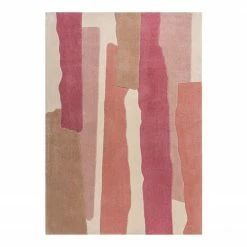 Flair Rugs Kurzflorteppich Escala - Polyester - Himbeere - 120 x 170 cm