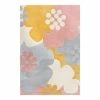 Flair Rugs Kurzflorteppich Retro Floral - Polyester - Ocker - 160 x 230 cm