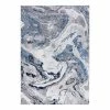 Flair Rugs Kurzflorteppich Marbled - Polypropylene - Marineblau - 200 x 290 cm