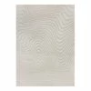 Flair Rugs Kurzflorteppich Channel - Viskose - Creme - 160 x 230 cm