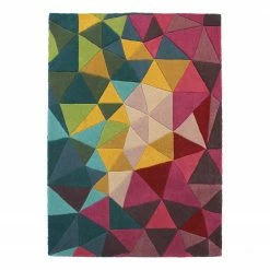 Flair Rugs Kurzflorteppich Falmouth - Wolle - Multi