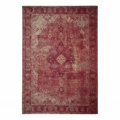 Flair Rugs Kurzflorteppich Antique - Acryl - Rot - 120 x 170 cm