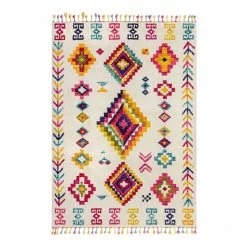 Flair Rugs Kurzflorteppich Aztec - Polypropylene - Multi - 80 x 150 cm
