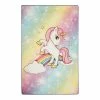 Top Square Kinderteppich Unicorn - Samtstoff - Mehrfarbig - 140 x 190 cm