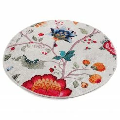 Top Square Kurzflorteppich Arya - Samt / Polyester - Mehrfarbig