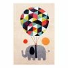 Top Square Kinderteppich Big Balloon - Samt / Polyester - Mehrfarbig - 140 x 190 cm