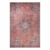 Top Square Kurzflorteppich Piper - Polyester - Rot - 140 x 190 cm