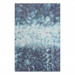 Top Square Kurzflorteppich Ada I - Polyester - Blau