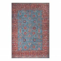 Top Square Kurzflorteppich Katori - Polyester - Rot