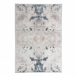 INSTYLE by Kayoom Kurzflorteppich Maika 400 - Polyester PVC - Grau - 80 x 150 cm