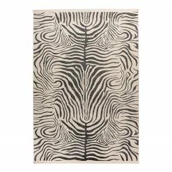 INSTYLE by Kayoom Kurzflorteppich Adeon 400 - Polypropylen - Schwarz - 80 x 150 cm