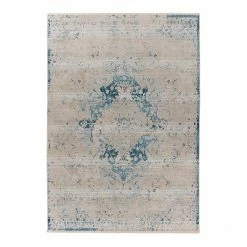 INSTYLE by Kayoom Kurzflorteppich Dilan 200 - Polyproylen - Blau - 80 x 150 cm