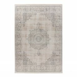 INSTYLE by Kayoom Kurzflorteppich Dilan 100 - Polypropylen - Grau - 160 x 230 cm