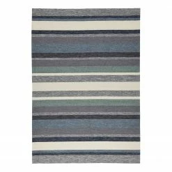 Gino Falcone In-/Outdoorteppich Rosetta 022 - Polyester - Blau - 190 x 290 cm