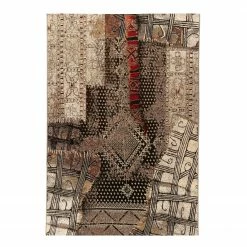 Gino Falcone Kurzflorteppich Aurora 037 - Kunstfaser - Mehrfarbig - 120 x 180 cm