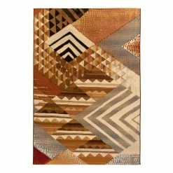 Gino Falcone Kurzflorteppich Aurora 035 - Kunstfaser - Braun - 120 x 180 cm