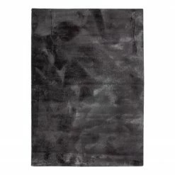 Gino Falcone Kurzflorteppich Chiara I - Polyester - Anthrazit - 160 x 230 cm