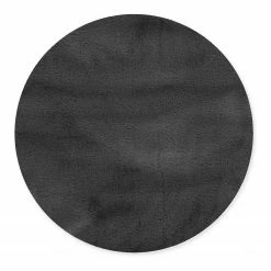 Gino Falcone Hochflorteppich Sara II - Polyester - Anthrazit - Durchmesser: 120 cm