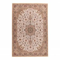 THEKO die markenteppiche Wollteppich Dolna 859 I - Schurwolle - Beige - 50 x 80 cm