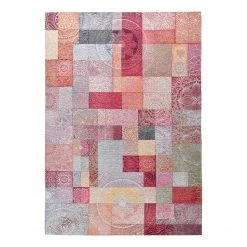 Gino Falcone Kurzflorteppich Cosima 112 - Polyester / Baumwolle - Mehrfarbig - 80 x 160 cm