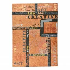 Gino Falcone Kurzflorteppich Cosima 115 - Polyester / Baumwolle - Orange - 160 x 230 cm