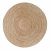 Top Square Kurzflorteppich Bombay I - Jute - Beige - Durchmesser: 180 cm