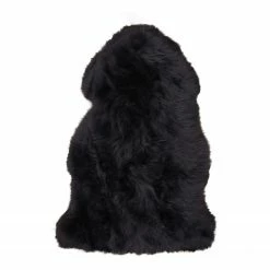 Top Square Fellteppich Lambskin - Lammfell - Schwarz