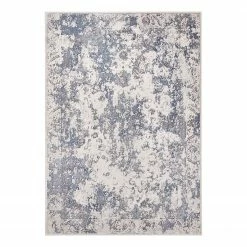 ELLE DECORATION Kurzflorteppich Corrèze - Viskose / Polyester - Silber - 80 x 125 cm