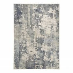 ELLE DECORATION Kurzflorteppich Allier - Viskose / Polyester - Blau - 120 x 170 cm