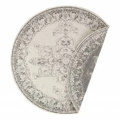 Northrugs In-/Outdoor Wendeteppich Borbon II - Polypropylen - Grau - Durchmesser: 200 cm