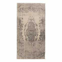 Kare Design Kurzflorteppich Vintage - Polyester / Baumwolle - Grau