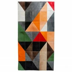 Kare Design Fellteppich Adana - Kuh-/Rinderfell / Wolle - Mehrfarbig