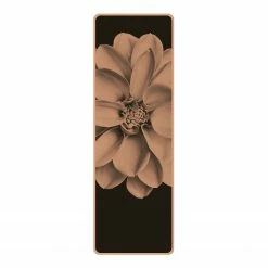 Bilderwelten Läufer/Yogamatte Dahlie II - Oberfläche: Kork / Unterseite: Naturkautschuk - Schwarz / Weiß