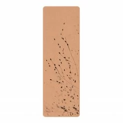 Bilderwelten Läufer/Yogamatte Zarte Gräser - Oberfläche: Kork / Unterseite: Naturkautschuk - Schwarz / Weiß