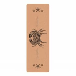 Bilderwelten Läufer/Yogamatte Krabbe mit Seesternen - Oberfläche: Kork / Unterseite: Naturkautschuk - Schwarz