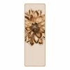 Bilderwelten Läufer/Yogamatte Blume I - Oberfläche: Kork / Unterseite: Naturkautschuk - Gold