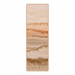 Bilderwelten Läufer/Yogamatte Meeresrauschen in Sepia - Oberfläche: Kork / Unterseite: Naturkautschuk - Braun