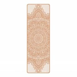 Bilderwelten Läufer/Yogamatte Mandala III - Oberfläche: Kork / Unterseite: Naturkautschuk - Weiß