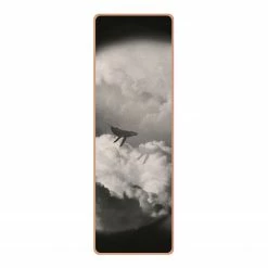 Bilderwelten Läufer/Yogamatte Fliegender Wal - Oberfläche: Kork / Unterseite: Naturkautschuk - Schwarz / Weiß