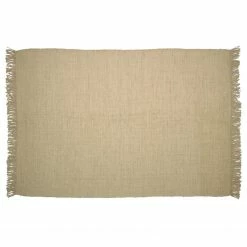Top Square Wollteppich Siria - Hanf / Baumwolle - Beige