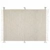 Top Square Kurzflorteppich Nurit - Baumwolle - Beige