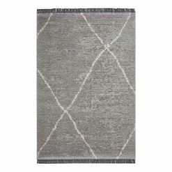 Luxor living Kurzflorteppich Ovada II - Polyester - Hellgrau - 160 x 230 cm
