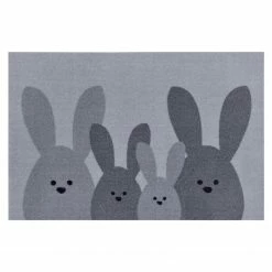 Hanse Home Fußmatte Bunny Family - Polyamide - Creme
