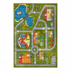 Hanse Home Kinderteppich Urban Street - Polypropylen-Heatset - Grün - 160 x 230 cm