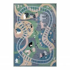 Hanse Home Kinderteppich Forest Route - Polypropylen-Heatset - Mehrfarbig - 160 x 230 cm