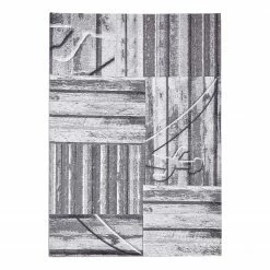 SANSIBAR Kurzflorteppich Keitum 010 I - Polyester / Baumwolle - Grau - 60 x 90 cm