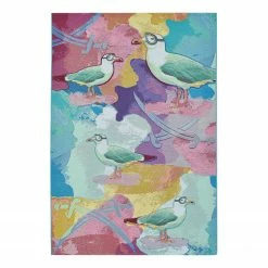 SANSIBAR In-/ Outdoorteppich Rantum Beach 022 - Kunstfaser - Mehrfarbig - 60 x 100 cm