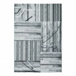 SANSIBAR In-/ Outdoorteppich Rantum Beach 023 - Kunstfaser - Grau - 120 x 180 cm