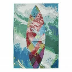 SANSIBAR In-/ Outdoorteppich Rantum Beach 024 - Kunstfaser - Mehrfarbig - 190 x 290 cm